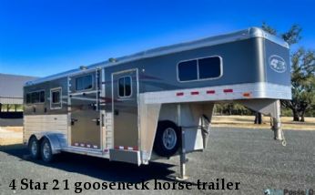 4 Star 2+1 gooseneck horse trailer